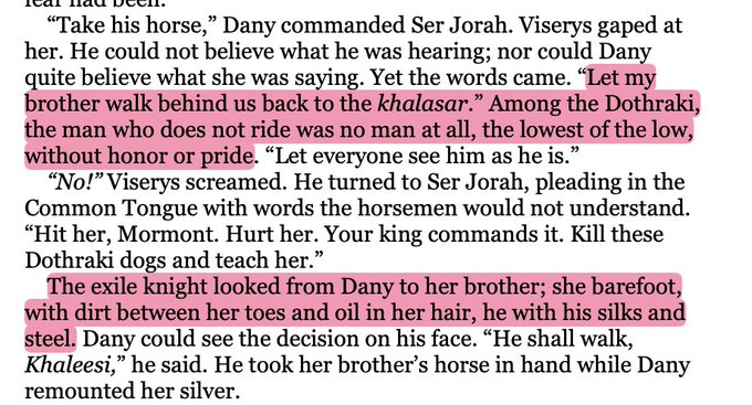 yanmingtings's tweet photo. after dany stands up to viserys for the first time in her life, she thinks of it as “a strange dream that she had dreamed.” this is a mini wake dragons from stone moment, with her “waking the dead,” even accompanied by a “crack” sound, the same sound that the funeral pyre makes https://t.co/D9YjTCcmv6