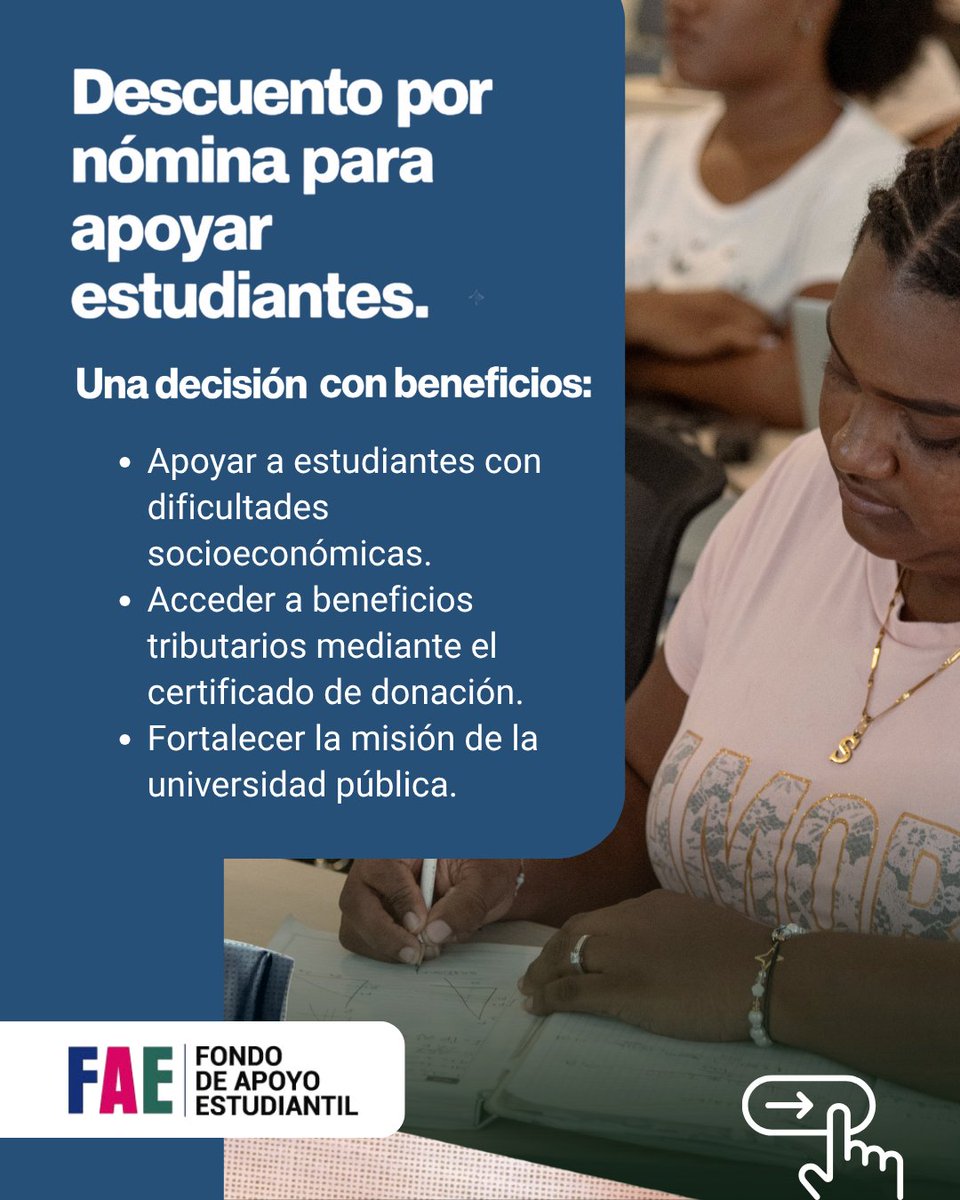 UNALOficial's tweet photo. El acceso a la educación pública también se fortalece con la solidaridad.  🤝

Con el @FondodeApoyo_UN puedes elegir dónde aportar dentro de la UNAL y contribuir a la permanencia de estudiantes.

¡Tu donación abre nuevas oportunidades!👉 https://t.co/W5i7pLIBgz https://t.co/x7qYCJxJ6g