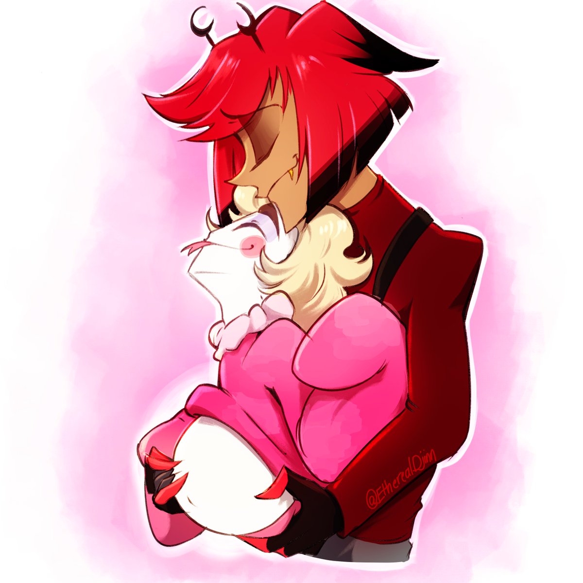 etherealdjinn's tweet photo. Art B-day gift for @Famousartpotato ^^
Wanted to try #radioapple doodle. (tw: #mpreg) https://t.co/0nvuscIqNs