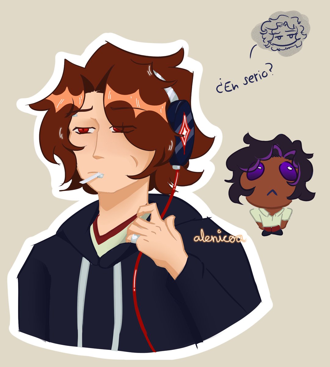 Alenitheorange's tweet photo. Día 1 - Primera impresión (basado en mi au de "Chocolate con mermelada de mora")
#luzashweek2026 #luzash https://t.co/HS3pVfjyPE