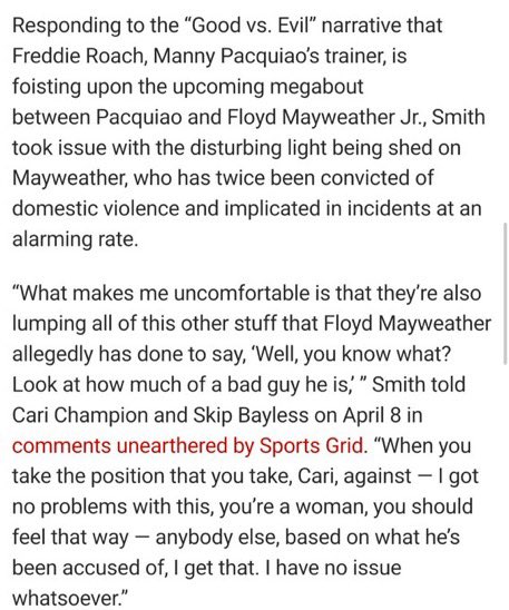 ReavesSeed's tweet photo. Hey Stephen A if you care so much about women, their safety, and women’s sports, then why did you say you didnt care if Floyd Mayweather beat women cause you like to watch him fight https://t.co/G3y71wktNx