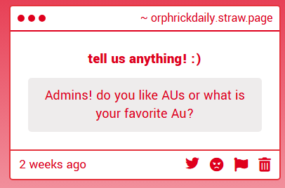 orphrickdaily's tweet photo. Hello and thank you for the message! We've been a little slow to replying, apologies. Our answers are in the thread, as usual.πͺΆ
#orphricksp https://t.co/jl0wuJvpRq https://t.co/seDQH7gslH