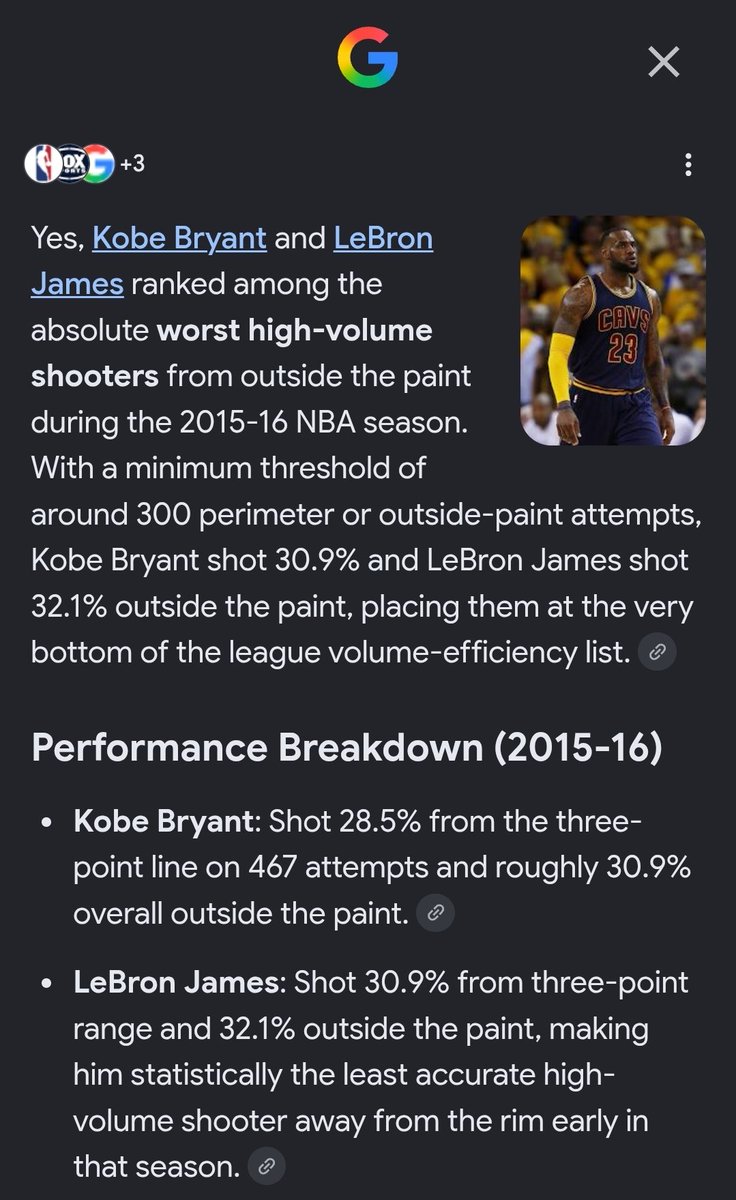 HEALTheAgency's tweet photo. @balldontstop The PEDs gave Lebron time for his skill to catch up.

Lebron was on par with retirement season post achillies / rotator cuff surgery Kobe, as the worst perimeter shooters in the NBA.

Without the PEDs Bron would've declined around 30-33 yrs https://t.co/qLHW98Cp3U