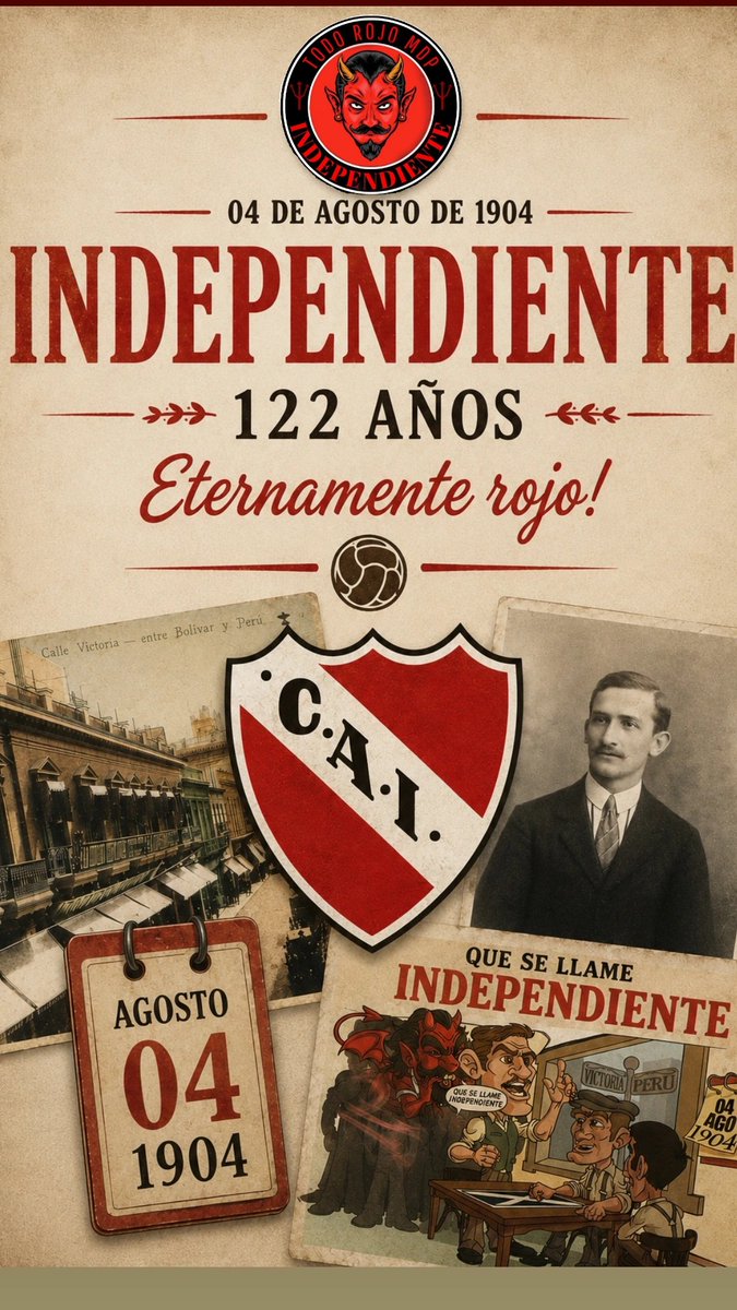 TodorojoMdp's tweet photo. Que se llame #Independiente https://t.co/aMYx7YLI0i