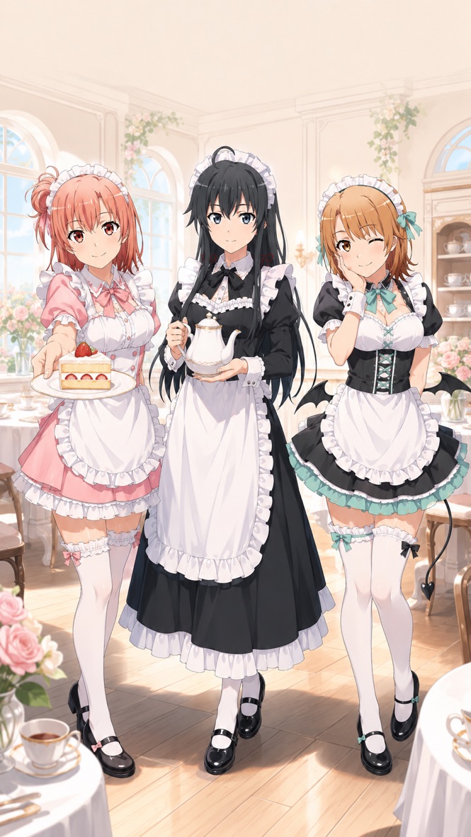miyu_arina's tweet photo. 俺ガイルリスペクト／スマホ壁紙シリーズ📱✨

スマホ壁紙 Part 29
アニメ感を出した、コスプレ衣装の彼女たち4選🎀✨

Oregairu-inspired Smartphone Wallpapers 📱

SFW illustration.
#AIイラスト #俺ガイル #スマホ壁紙
#雪ノ下雪乃 #由比ヶ浜結衣 #一色いろは
#Oregairu #AnimeWallpaper https://t.co/kw4RHXGgOT