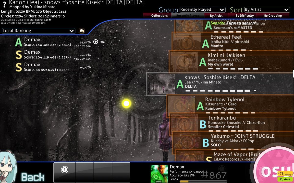 DemaxINT1's tweet photo. My best stamina score yet 765pp. https://t.co/2cLLzzt9AR