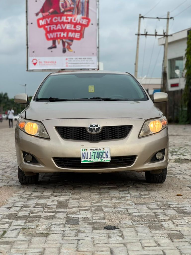 NMaidollar's tweet photo. Extremely Clean 
2009 Toyota Corolla LE With Original Duty 📄. Selling at Maidollar Groups 🚗

📍 Abuja
💰 8,500,000 Only
☎️ 09022213052 https://t.co/yRSdqKXQv3