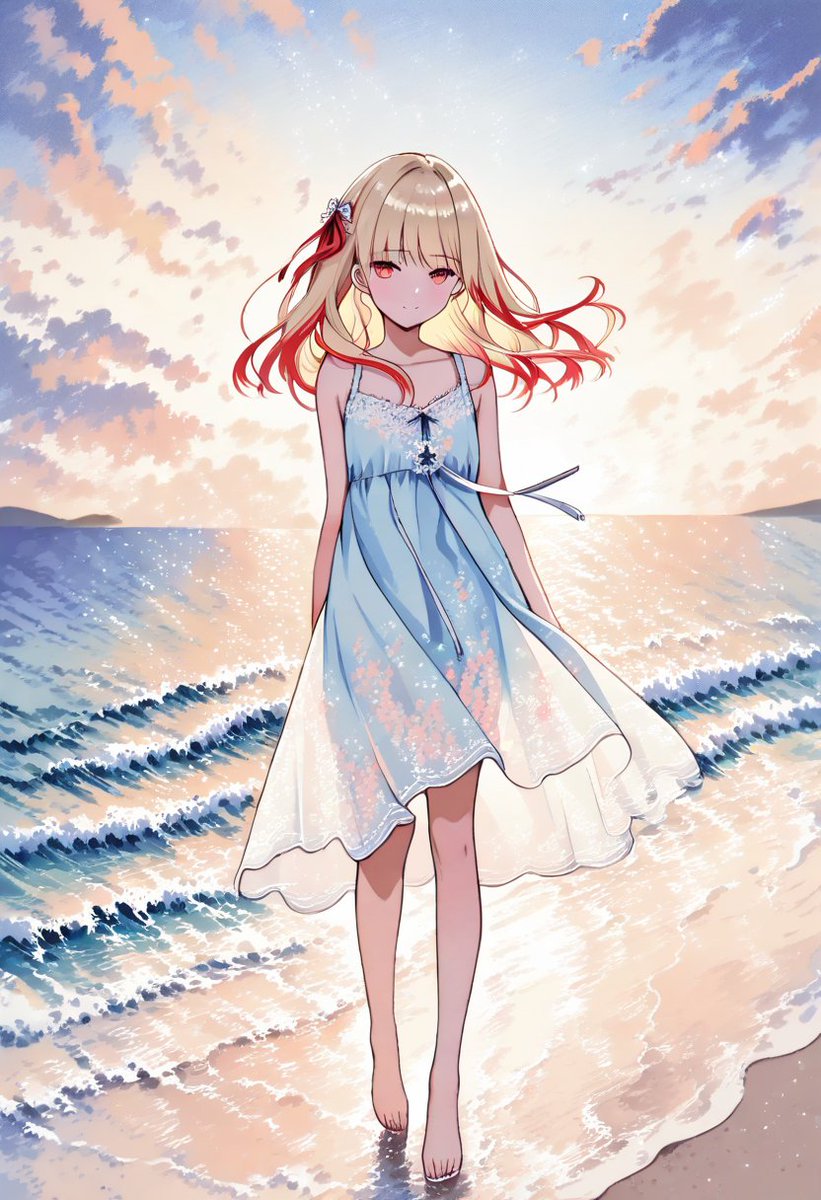 Qrokky2014's tweet photo. #sfw #生成AIイラスト #神前未紅 　162 
おはようございます
今日も無理せずいきましょう
（涼しいのは夜明け前まで） https://t.co/S9FaIhAUXK