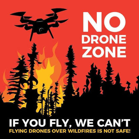 waEMD's tweet photo. Firefighting aircraft operate at low altitudes, often just a few hundred feet above the ground – the same airspace frequently used by drones. This creates a significant risk of mid-air collisions or dangerous pilot distractions and catastrophic accidents. #wawildfire https://t.co/fymBYCVtYg