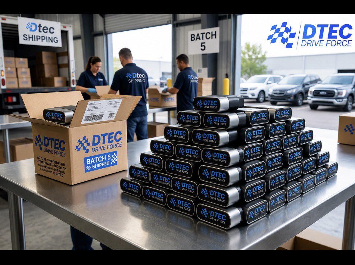 Rxven_11's tweet photo. Physical DePIN is no longer just a roadmap item it's actively shipping to driveways everywhere!

Huge congrats to the @Dtec_AINetwork team on sending out the 5th batch of Dtec OBD devices. Real hardware, real vehicle telemetry, real AI integration, and real token incentives

The automotive Web3 revolution is scaling unit by unit. $DTEC