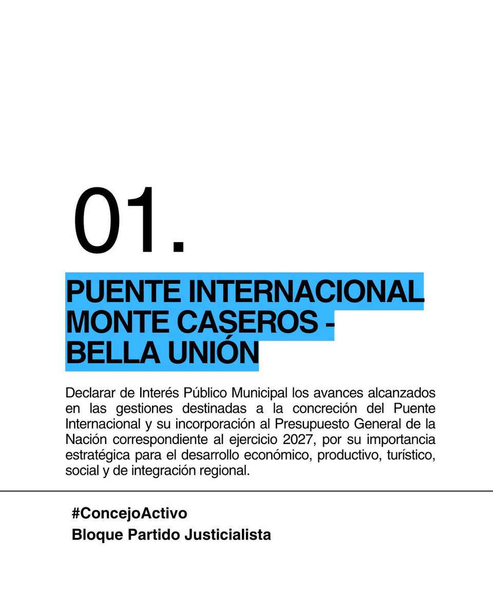gcastanedaok's tweet photo. En la última sesión del Concejo Deliberante, el bloque del Partido Justicialista volvió a llevar propuestas concretas para atender las demandas de los vecinos de Monte Caseros.

Conocé los proyectos. ⬇️ https://t.co/cUyU4bcNcS