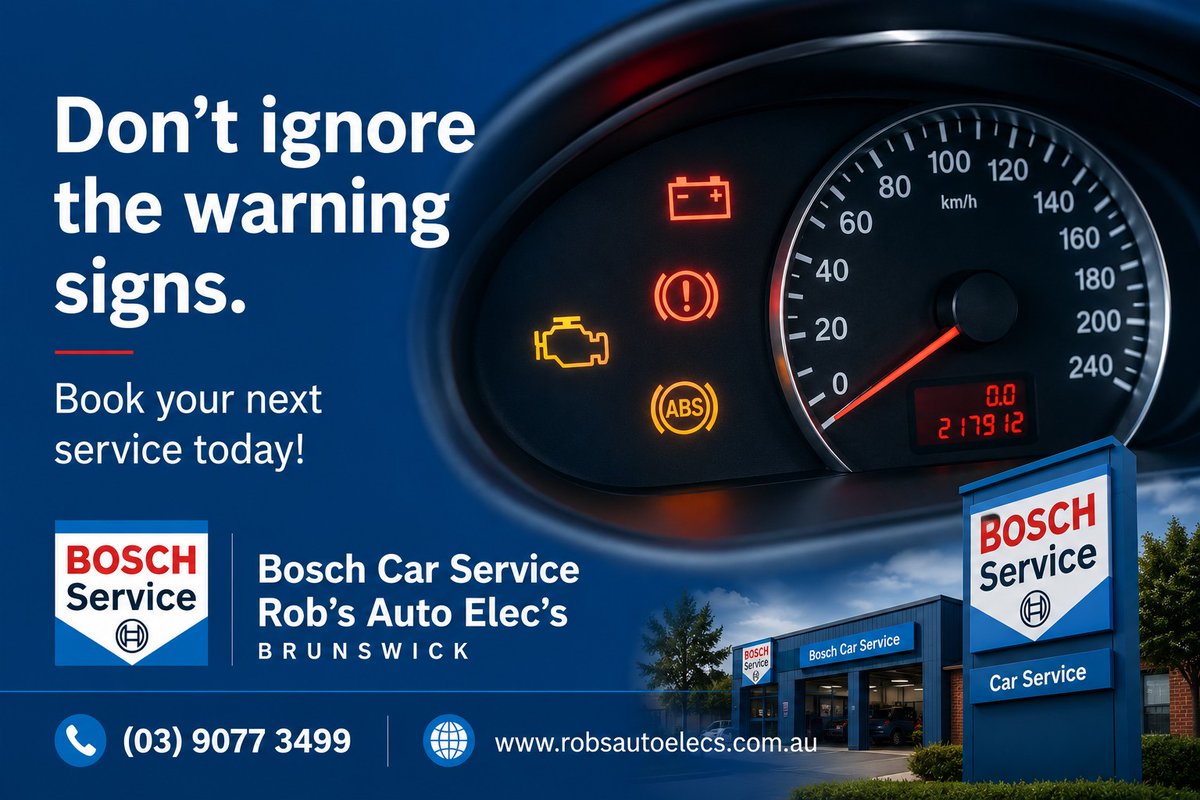robsautoelecs's tweet photo. Your car tells you when something isn't right. Strange noises, warning lights, vibrations, poor fuel economy. Are you listening? https://t.co/yvDh0fnEP6 #BrunswickMechanic #CarService #Bosch #logbookservice #brakesbrunswick #batterybrunswick https://t.co/82d47n58Qn