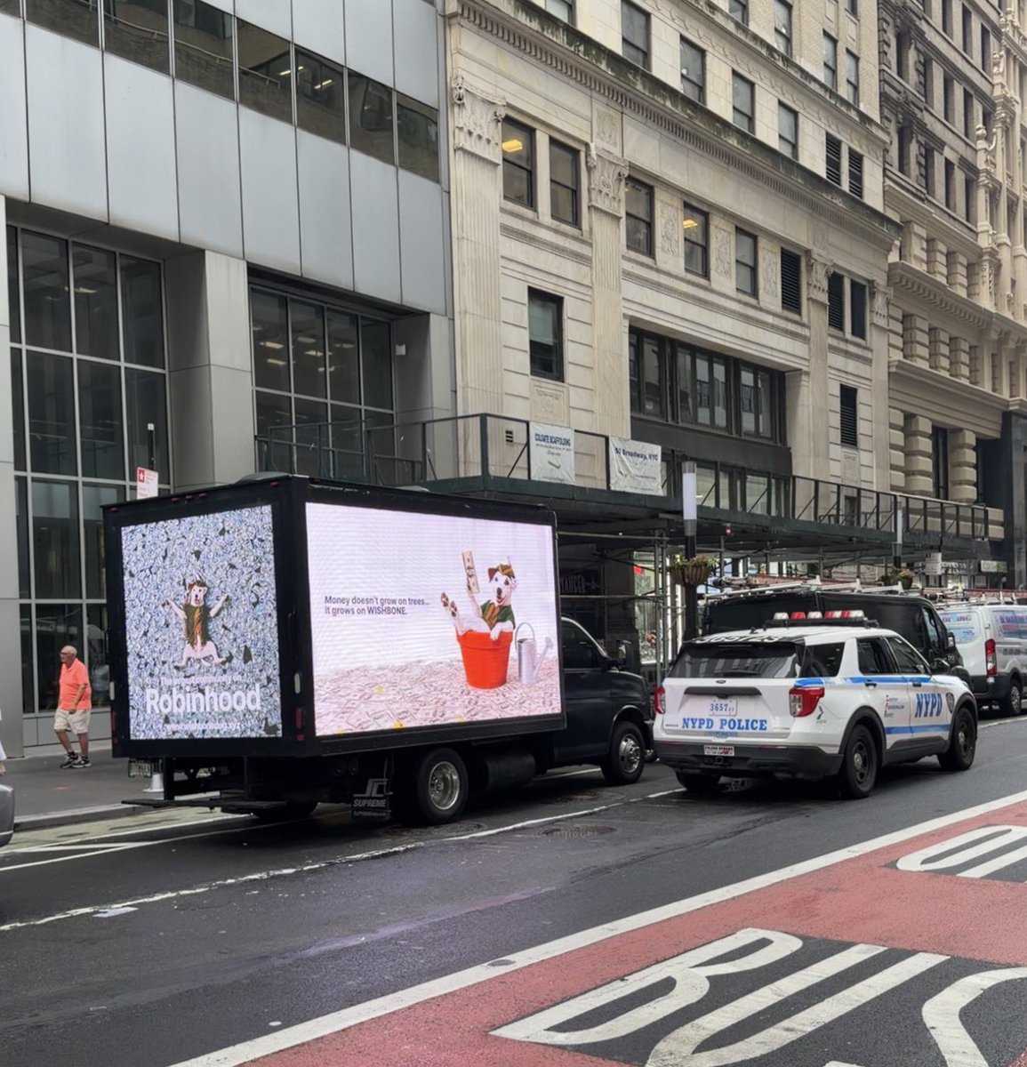 WishboneHood's tweet photo. wishbone takes over Wall Street 

feeling bullish on $WISHBONE? https://t.co/1WucTpHKyb