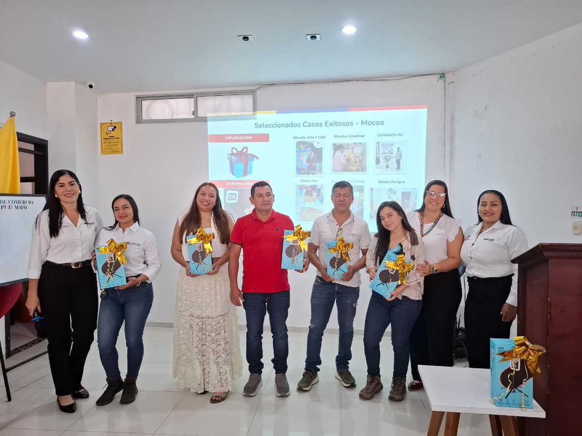 InnpulsaCol's tweet photo. ¡Cerramos con éxito la segunda cohorte del #ZASCA de tecnología de #Putumayo!
El evento de cierre se realizó en #PuertoAsís y #Mocoa, reuniendo a empresarios que fortalecieron sus capacidades para impulsar la transformación digital de sus negocios.
Alcanzamos un 115% de cumplimiento frente a la meta de 155 participantes, logramos fortalecer a 178 unidades productivas y mipymes del territorio.
También se fortalecieron habilidades en herramientas digitales y se entregaron 68 soluciones tecnológicas como kits de marketing digital, software contables, kits de productividad digital.
Empresas de Mocoa, Puerto Asís, Villagarzón, Orito, La Hormiga y Caicedo hicieron parte de este proceso de fortalecimiento y transformación digital.
¡Seguimos impulsando la innovación y la competitividad empresarial en Putumayo!