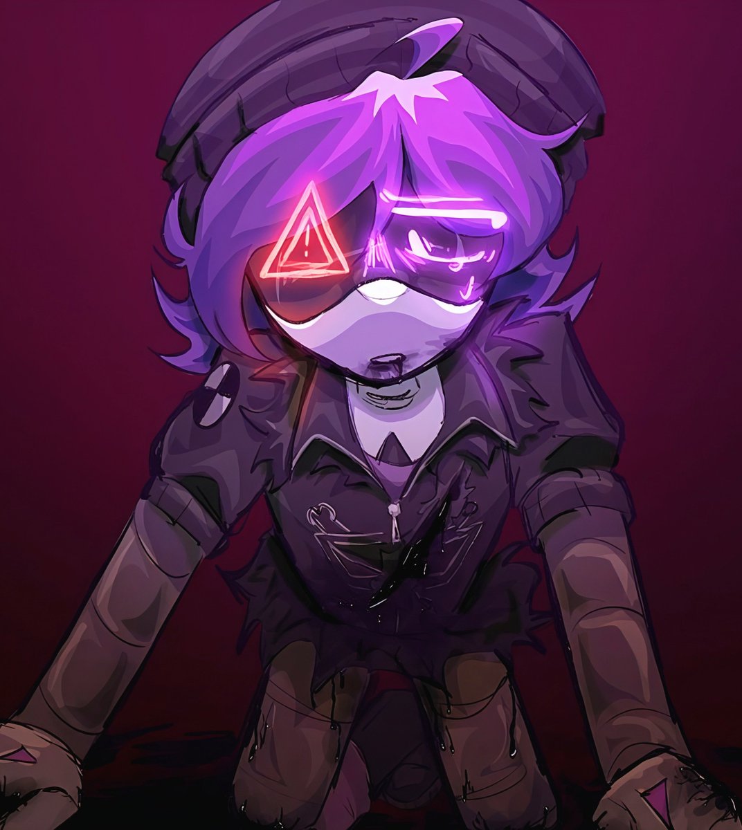 emiliaart01's tweet photo. fully consumed by the solver. 🔮💀

#MurderDrones #MurderDronesFanart #UziDoorman #UziMurderDrones #AbsoluteSolver #indieanimation #GlitchProduc https://t.co/o24Wmo699C