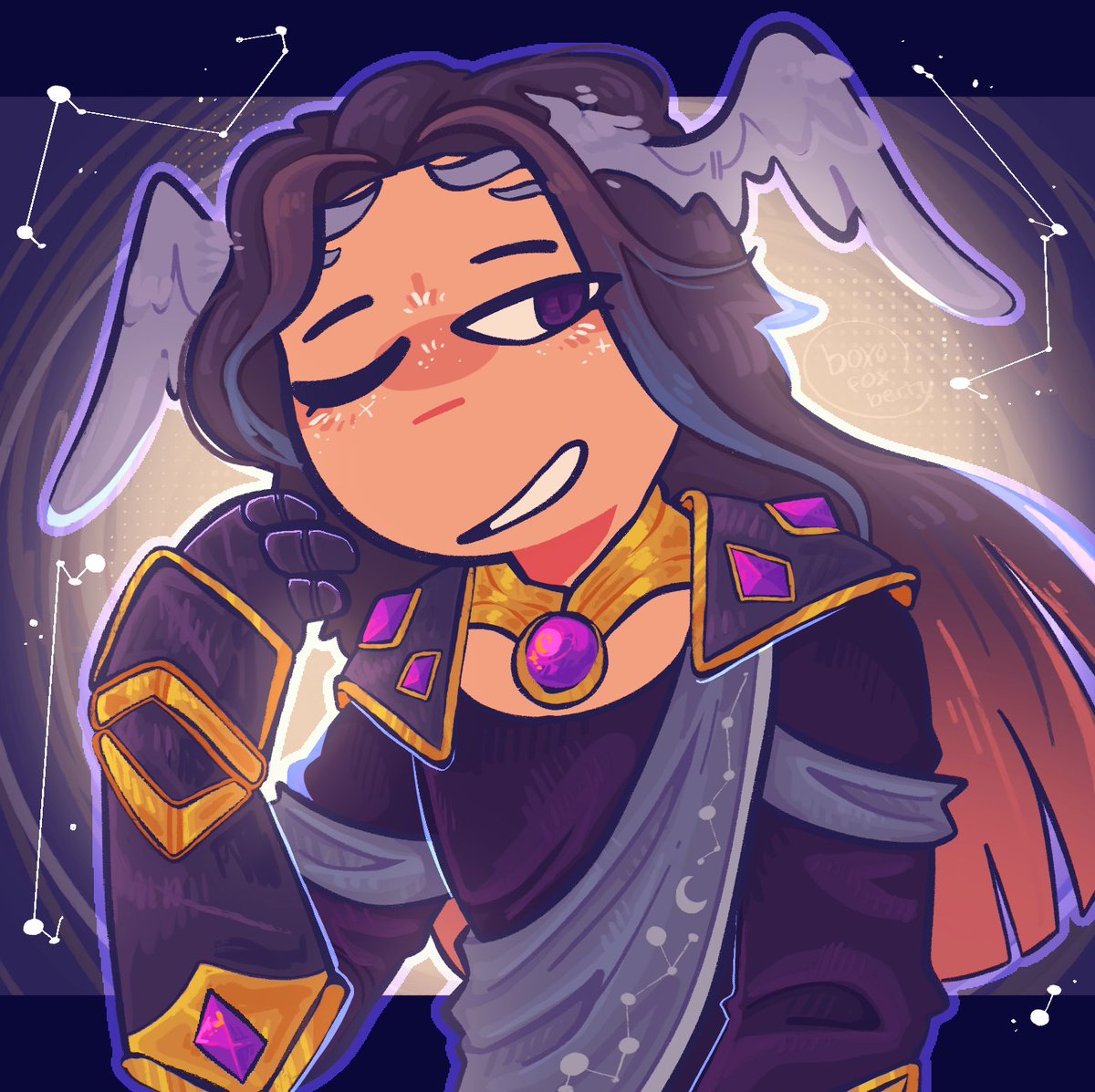 boxofoxberry's tweet photo. losing my mind she's literally stunning #pearlescentmoonfanart #PantheonSMP (i forgot to add the pantheon tag OOPS!) https://t.co/jfgniBuJb4