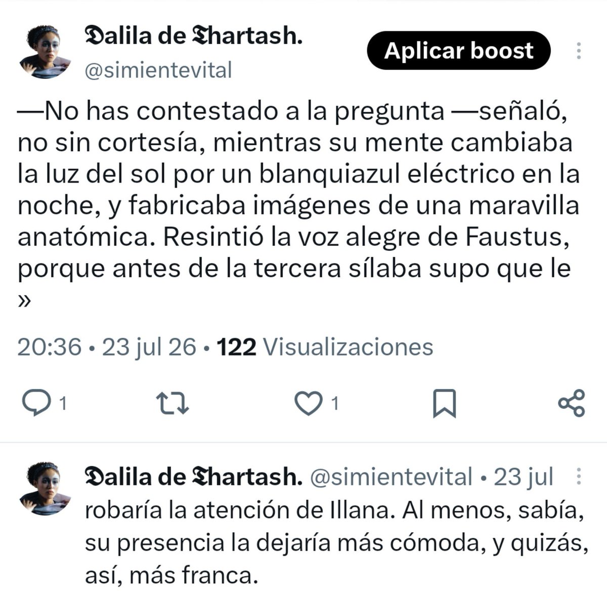 pajedeespadas's tweet photo. @hcarken Le pregunta cuándo fue por última vez a las termas, fantasea con cómo lucirá su cuerpo cuando se baña allí y se pone celosa cuando pierde el monopolio de su atención. Cómo podría hacerlo MÁS claro. https://t.co/dHCEmLzHRZ