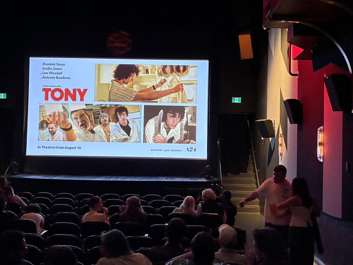 JaneCStevenson's tweet photo. At the #toronto screening of #tonymovie at the paradise cinema directed by Matt Johnson. It’s the origin story of Anthony Bourdain. https://t.co/Z7TrNEXcBk