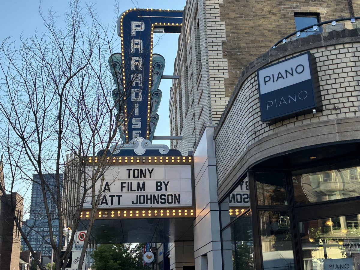 JaneCStevenson's tweet photo. At the #toronto screening of #tonymovie at the paradise cinema directed by Matt Johnson. It’s the origin story of Anthony Bourdain. https://t.co/Z7TrNEXcBk