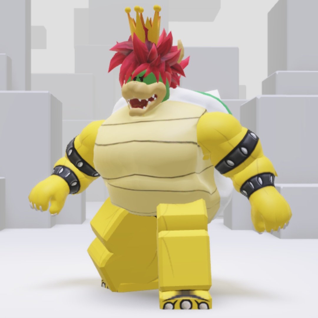 MartinezLu21728's tweet photo. Day 1 the main evil reptilian turtle himself #bowser #koopaweek #koopaweek2026 #roblox https://t.co/LkCnKszuPe