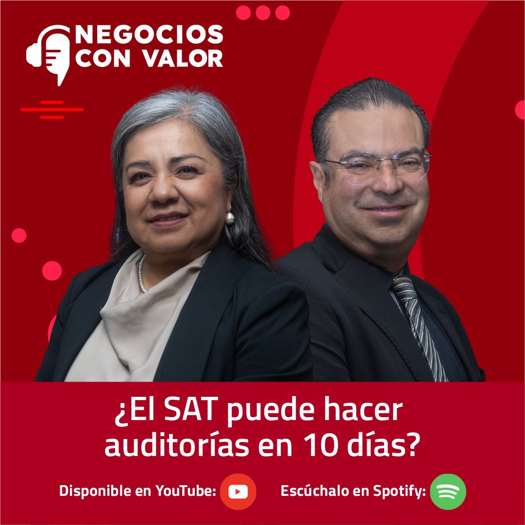 colegiocpmexico's tweet photo. 🎙️ Las auditorías rápidas del SAT están cambiando el panorama fiscal. ¿Sabes cómo prepararte?

En este episodio, especialistas de la Comisión Técnica de Auditoría Fiscal analizan las visitas exprés, sus implicaciones y las mejores prácticas para fortalecer el cumplimiento fiscal.

▶️ ¡Visualízalo en YouTube y mantente actualizado!
https://t.co/WUiJOJZCKM

#NegociosConValor #SAT #AuditoríaFiscal #CumplimientoFiscal