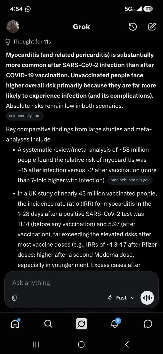 LatsWil's tweet photo. So #mega is now posting that the vaccinated are experiencing myocarditis.
Well guess what Maga. You're more likely to have myocarditis than somebody who has had the vaccine.
So you stupid fuckers don't even fact check your own thoughts before you post. https://t.co/w08YqLLAUP