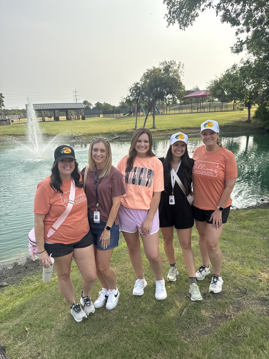 WMS_Wildcats's tweet photo. Our teachers are officially Hooked on Williams! 🎣 What a great first day back filled with laughter, teamwork, and excitement for the year ahead. We can’t wait to reel in an amazing school year with our students! 
#GoWildcats https://t.co/jhYf6ZY2GY