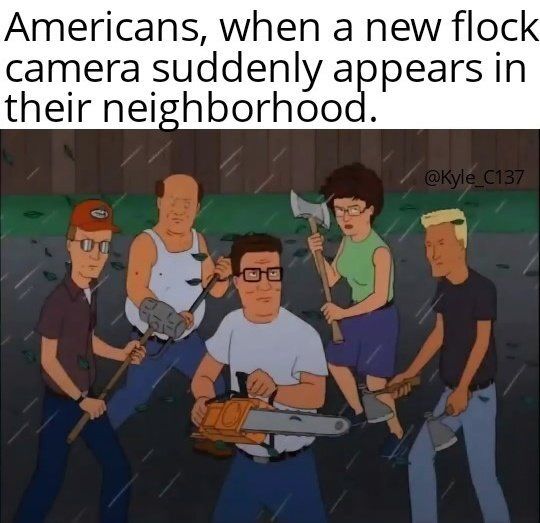 PFunk1975's tweet photo. It takes a village to resist ..
#stoptheflock #flockcameras #kingofthehill #flocksystems #masssurveillance https://t.co/3AZ524IPs9