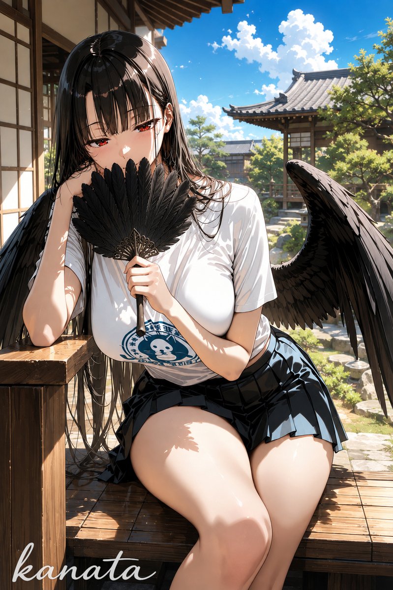 KanataAiai's tweet photo. 夏バテ気味の天狗みつきさん

暑い…風を起こしたとて、その風が熱い… https://t.co/YILuZIl81c