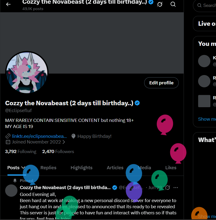 Eclipsefluf's tweet photo. welp bday balloons https://t.co/COSaBx9J1J