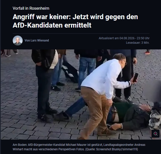 JT_Voermann's tweet photo. Fünf Monate schrie die AfD "linke Gewalt", forderte den "Aufschrei", warf der Tagesschau Schweigen vor. Jetzt das Ergebnis: Die drei Beschuldigten sind unschuldig, das Video zeigt keinen Angriff – ermittelt wird jetzt gegen den AfD-Kandidaten selbst. Der Aufschrei bleibt aus. https://t.co/TJxJBV2CxF