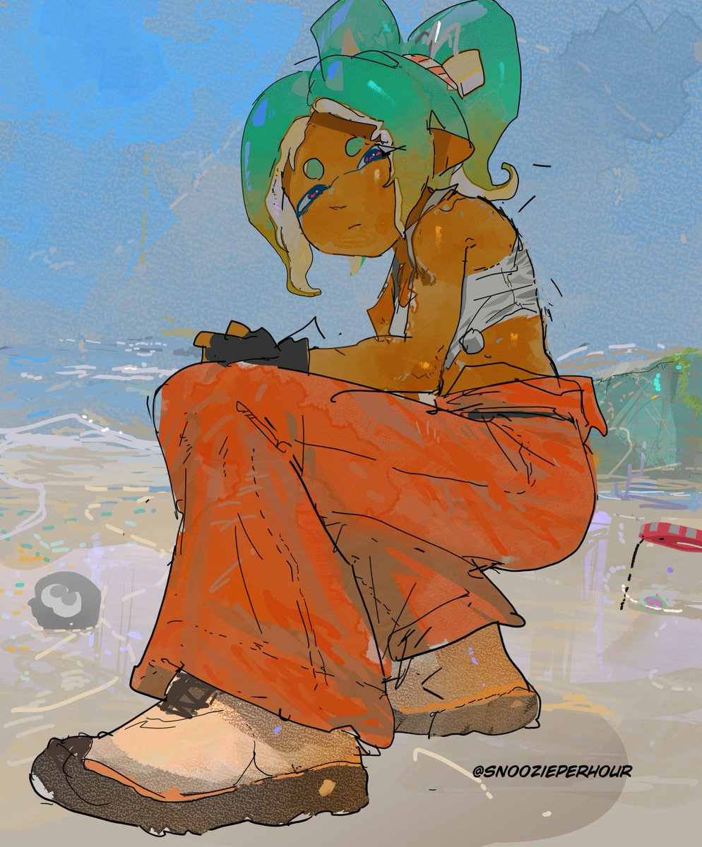 Snoozieperhour's tweet photo. The Mechanic (Splatoon Raiders) https://t.co/DHnGocWZbq