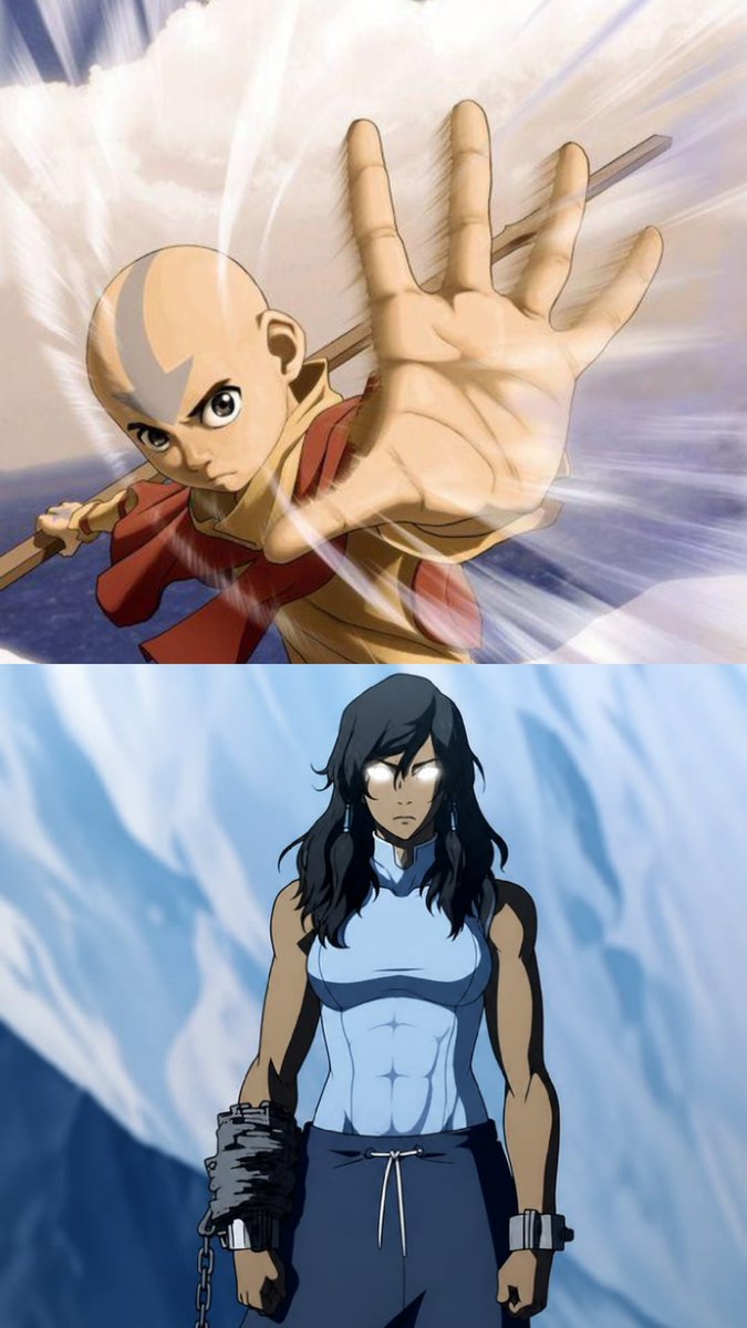 ISH__MAN's tweet photo. Hot take: Aang is the better avatar, but Korra is the better fighter. 👀
Agree or disagree? https://t.co/VhrUCXGBwD