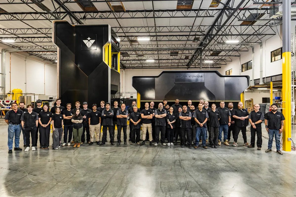 itsolelehmann's tweet photo. ok this might be the most aggressively american startup i’ve ever seen 🇺🇸

> they’re trying to build nuclear reactors 100x faster than the nuclear industry ever has

> the founder isaiah taylor grew up on food stamps + dropped out of high school at 16

> his great-grandfather literally worked on the manhattan project

> generations later isaiah built a working nuclear reactor before turning 28 and named it “ward” after him

> the pentagon used 3 military c-17s to airlift the reactor 700 miles from california to utah in a first-of-its-kind mission

> the company culture is hardcore americana

> they hold bible studies, offer raw milk, love fast cars + have a cigar lounge

> plus 4 gigantic patriotic paintings of columbus discovering america, the pilgrims arriving on the mayflower, the signing of the declaration + the constitutional convention

> they sued the nuclear regulatory commission for slowing them down

> valar's end goal is to build the same reactor thousands of times across nuclear “gigasites” to make energy 10x cheaper

> then they'll use that energy to pull carbon out of thin air and turn it into oil and gas for supreme energy abundance

> just raised $1b at a $6b valuation to scale it

> if valar pulls it off, isaiah’s family will have helped usher in both of america’s atomic ages

yeah this gets my vote for most badass startup of the year
