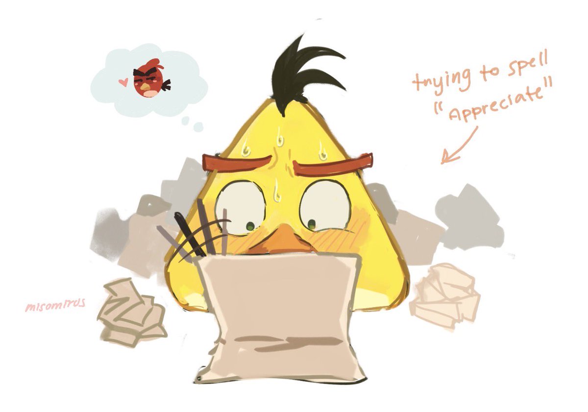 misomirus's tweet photo. Trying way too hard to impress🙄 #chred #angrybirds https://t.co/R6NRrDQozu