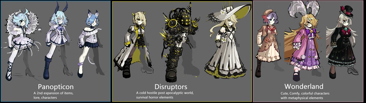ArsPanopticon's tweet photo. If you had to personally choose, which one of this 3 options you'd like the most to see in-game?

and what does your choosen option have that you liked it more than the others options? https://t.co/kcAt4TmsRp