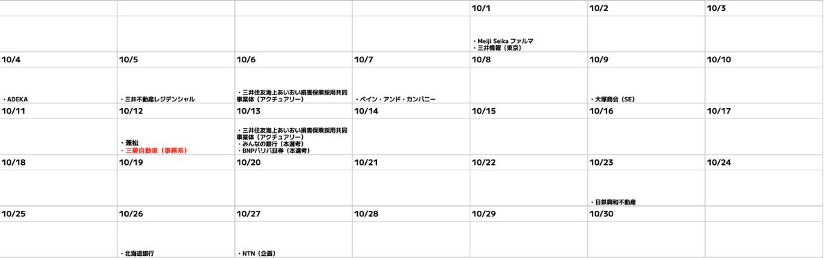syukatsukame's tweet photo. 8/5更新
【28卒：秋冬インターン・本選考締切まとめ】

秋冬インターン、本選考の締切まとめています。8月は締切が落ち着くと思いましたが、秋冬インターンがかなり増えてきましたね。。。
・テレビ朝日
・豊田通商
・日清食品
など締切が近いです。この時期はモチベーションが下がりがちですが、ここで動いた人が秋冬以降の就活を有利に進められます。

夏インターンの結果が思うようにいかなかった人も、まだ十分巻き返せます🔥
締切を逃さないように、計画的にエントリーを進めていきましょう！

↓大手志望の28卒は絶対登録！！🔥
大手企業を目指すなら、irootsは必ず登録しておきましょう。登録しないのはマジで損です。
現在掲載中の企業には、
NTT東日本、富士通、アクセンチュア、住友商事、富士フイルム、三菱重工、日立 などの大手企業が掲載されています。
プロフィールを充実させることで、通常では出会えない非公開ルートのスカウト（早期選考・一部選考免除）が届く可能性があるので、必ず登録しておきましょう。
↓登録はこちら（無料）
https://t.co/1m7ejaLnyR
#pr