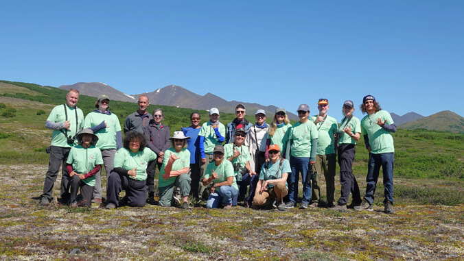 UHawaiiNews's tweet photo. Two @uhkapiolani students traveled to Nome, Alaska, on a Hawaiʻi Audubon Society scholarship to study migrating kōlea (Pacific golden plovers). They explored tundra breeding grounds, shared Native Hawaiian culture, and will now aid local bird counts ➡️ https://t.co/NJHNUeS1kb https://t.co/62A96ZMoYY