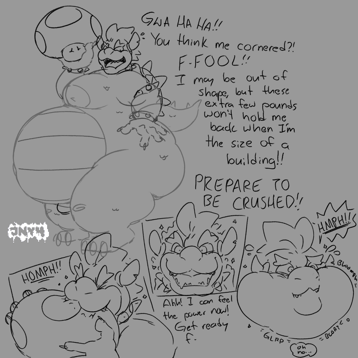 junners5's tweet photo. happy bowser day - wish i had something finished and done to post for it cos i love the koopa king but alas im pathetic and weak so all i have to show is a meagre offering of this little scribbly sequence i was doing at some point
enjoy :) https://t.co/INSgTHrZ7z