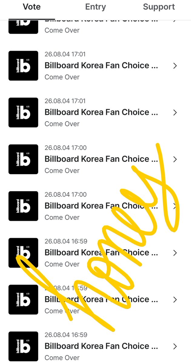 thsweeth's tweet photo. 🚨🚨🚨 
COME OVER está nominada a BILLBOARD KOREAN FAN CHOICE MUSIC en la App de Mnet 

Vamos en el tercer lugar por favor vayan a dejar sus votos
-son 10 votos por día
-termina en 4 días 15hrs

Link:
https://t.co/IR2WuzPhQx https://t.co/omcTI1bTDU