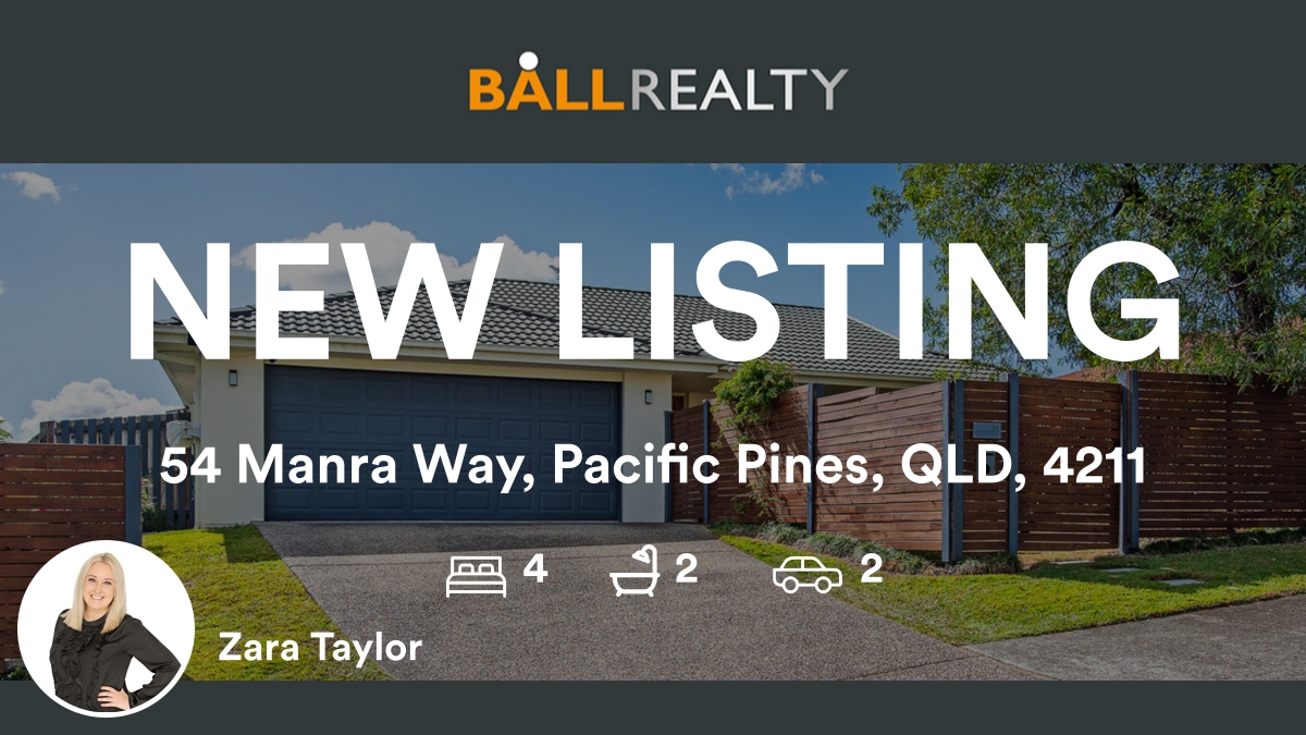 Ball_Realty's tweet photo. 🛌 4 🛀 2 🚘 2
📍 54 Manra Way, Pacific Pines, QLD, 4211

Our agent’s latest listing on RateMyAgent

https://t.co/vzT5CbIDW7

...
#ratemyagent #realestate #Ball_Realty https://t.co/XYkpdD4O7W