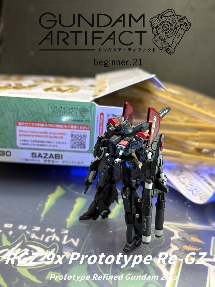 21Beginner's tweet photo. #ガンダムアーティファクト 第6弾レアカラー消費の会
皆様のお陰で
#リガズィ を完成させる事ができましたので
次の制作に取り掛かりたいと思います🙇‍♀️
引き続き第6弾から 「ノーマルカラー」#サザビー をチョイス
カロリー低めに純粋に塗装を楽しみたいと存じます😁 https://t.co/E2S87PEPON