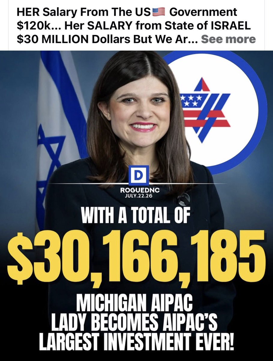 aalsaid54's tweet photo. @AbdulElSayed #michigan #michiganders are NOT voting for a zio$$$$ slave being endorsed by a war criminal … funded by AIPAC for one reason.. to put #America second.
VOTE 4 #adbdulelsayed @AbdulElSayed https://t.co/vqtHzL2Lzo