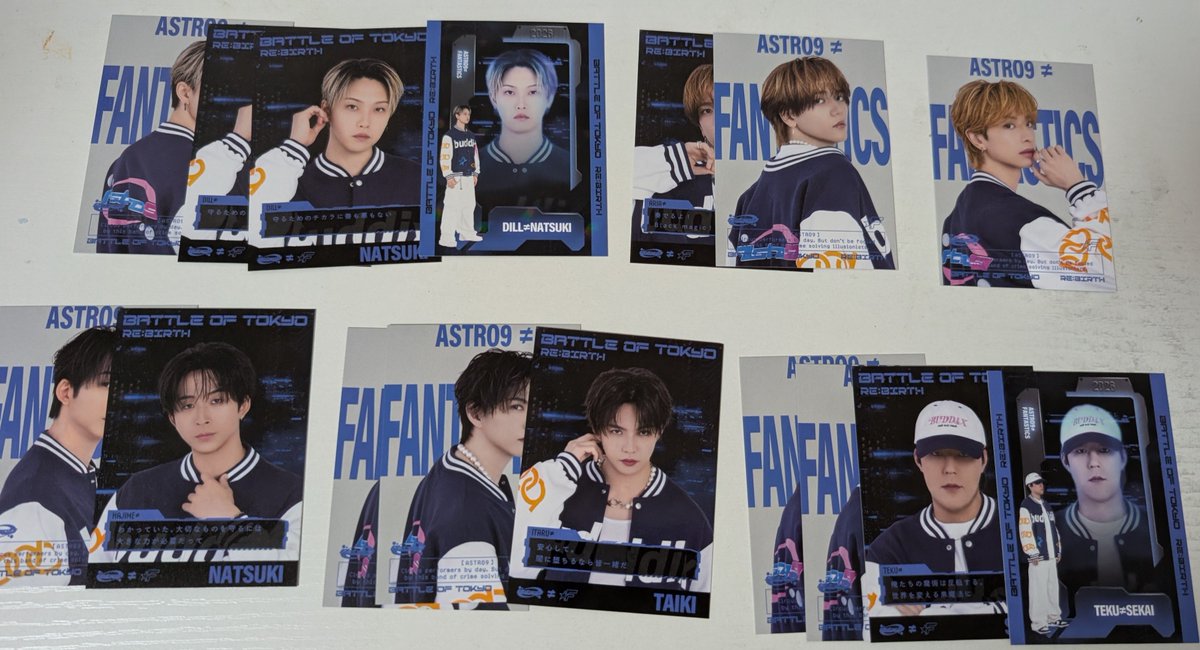 6u6_T's tweet photo. BOT BATTLEOFTOKYO FANTASTICS アクスタ フォトカ 交換

【譲】
アクスタ》中島 木村2
フォトカ》堀、世界（シクレあり）佐藤 中島 木村 澤本

【求】
買取、八木フォトカ
シクレ⇔シクレ優先

アクスタは定価買取のみ
今日明日の山羊犬での手渡し
お気軽に連絡お願いいたします💫 https://t.co/VGUPe6PRTS