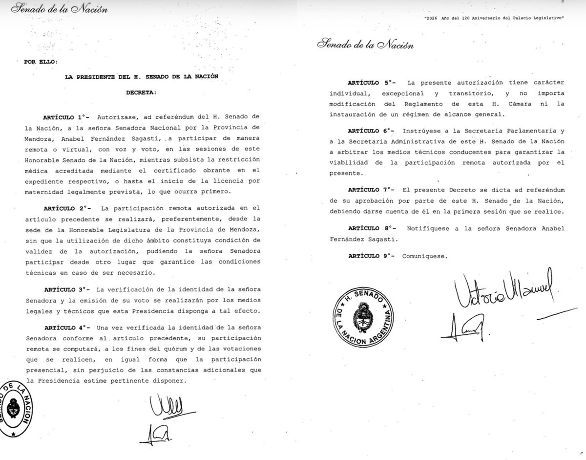 GordoLeyes's tweet photo. Villarruel autorizó a la kuka Sagasti a sesionar y votar a distancia. https://t.co/r2UZYg7LJB