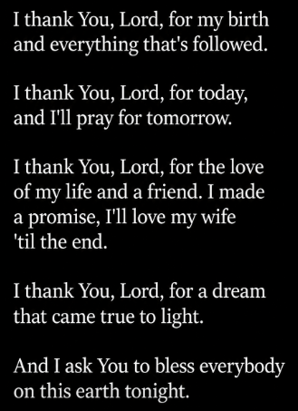 Patty0G's tweet photo. A Prayer. https://t.co/L1KEKXlPoK