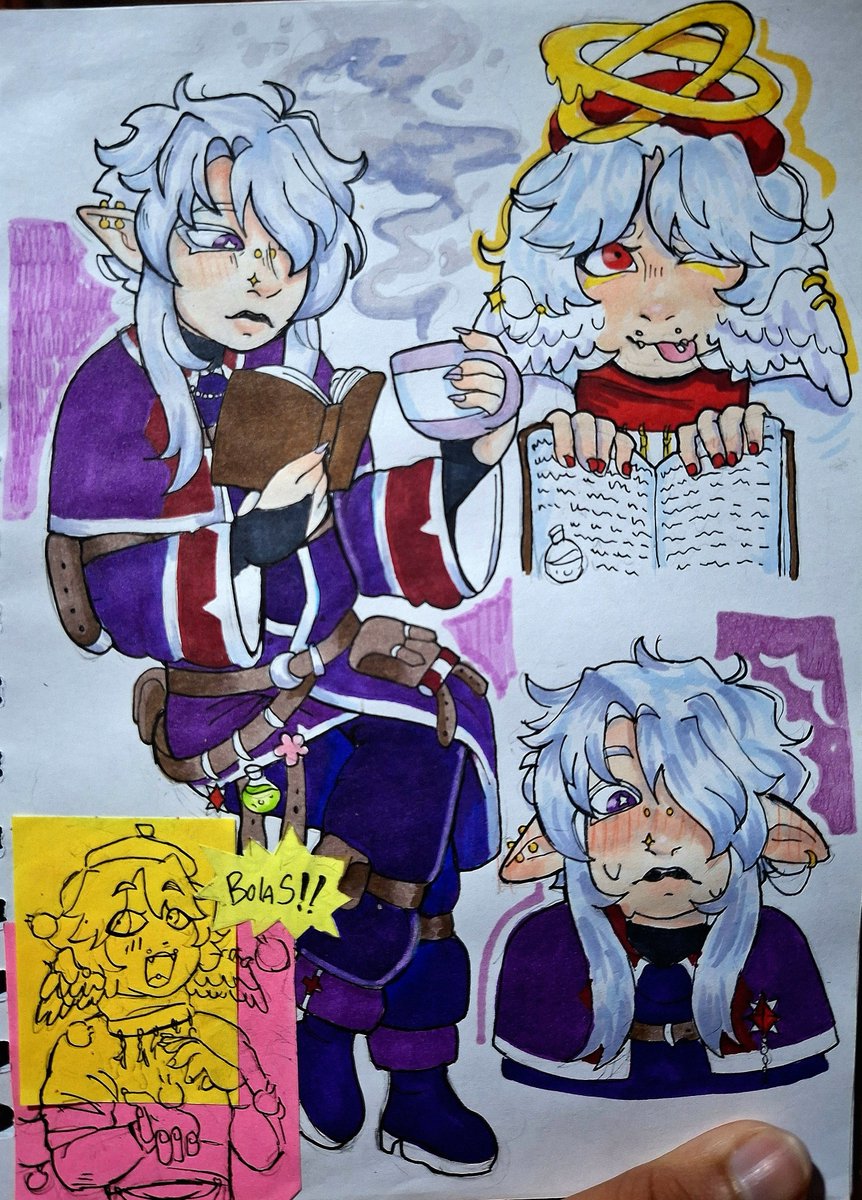 St4r_Hav1's tweet photo. Desenho desses bobocas
 tô ansioso pra passar pro digital (vou demorar séculos)
#wsmp #wsmpfanart #MagicAngel https://t.co/AVvUrKsUXf