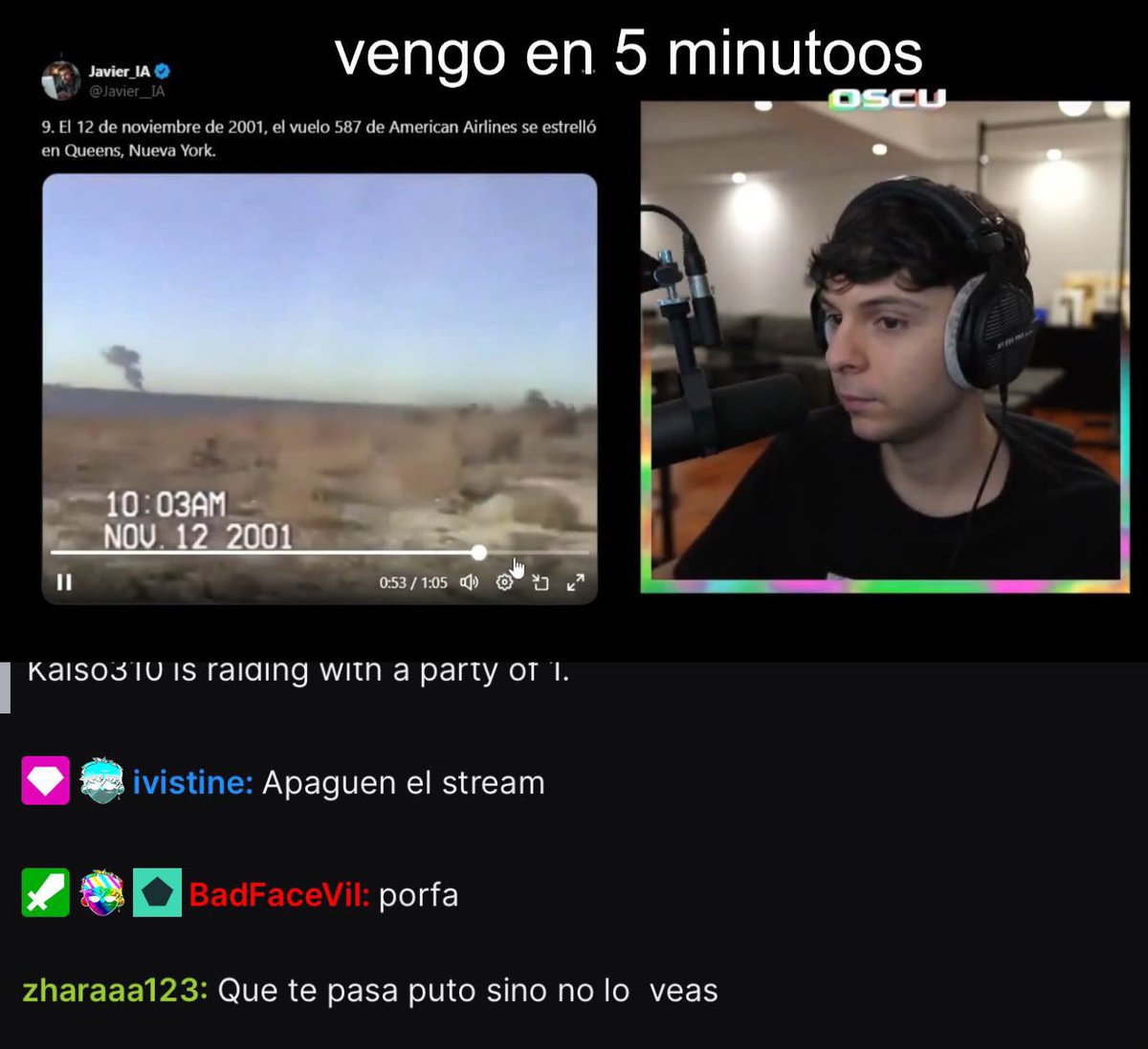 OscuOutContext's tweet photo. Que te pasa puto sino no lo  veas https://t.co/WPnu6zoWe0