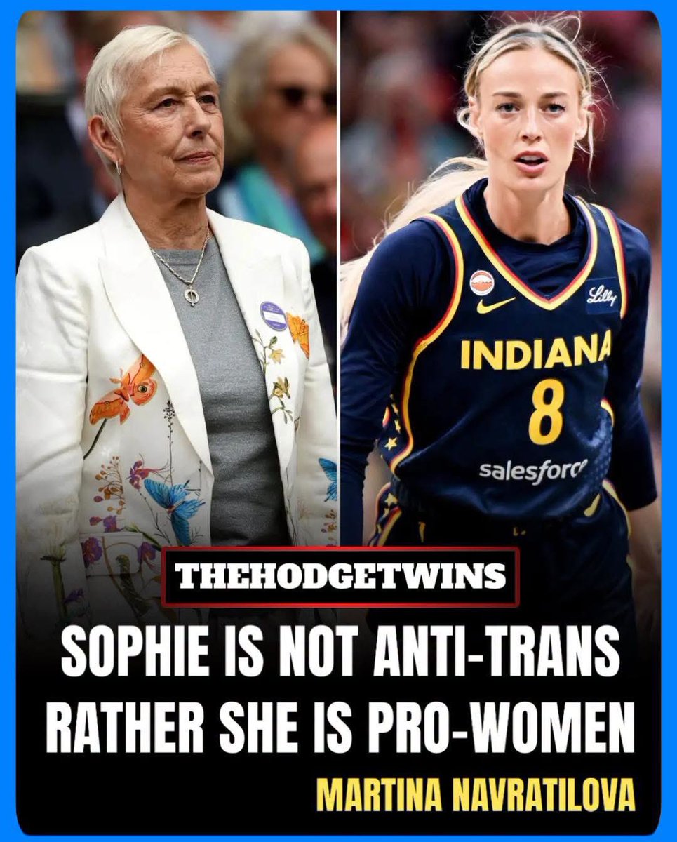 Hoopss's tweet photo. Tennis legend Martina Navratilova calls Sophie Cunningham ‘Pro-Women’. https://t.co/S2IDsvH7px