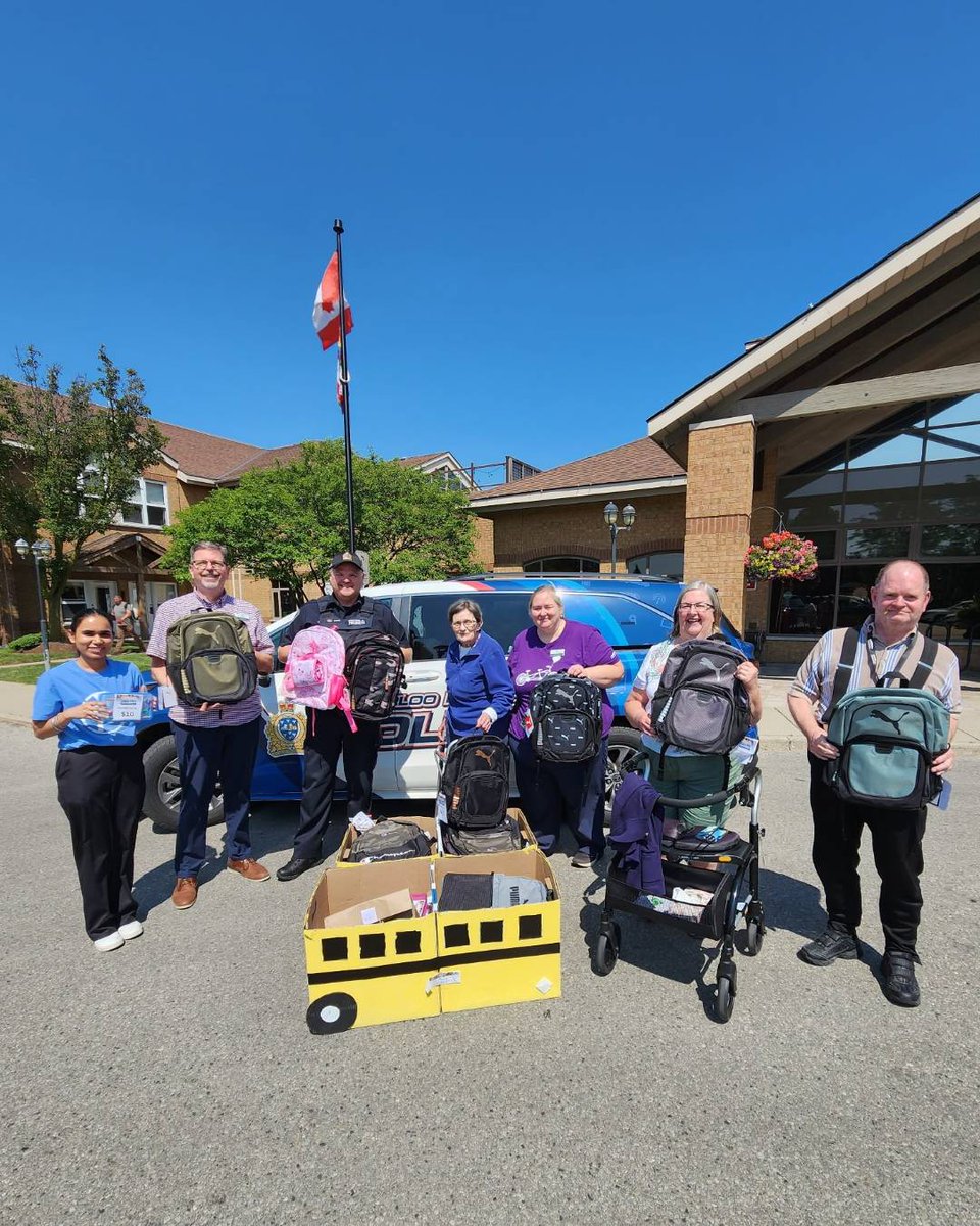 WRPSToday's tweet photo. A heartfelt thank you to the residents of The Village of Winston Park in Kitchener for your generous support of the #BackpackChallenge. https://t.co/PLTggCF1Ef